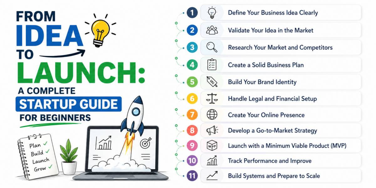 From Idea to Launch: A Complete Startup Guide for Beginners